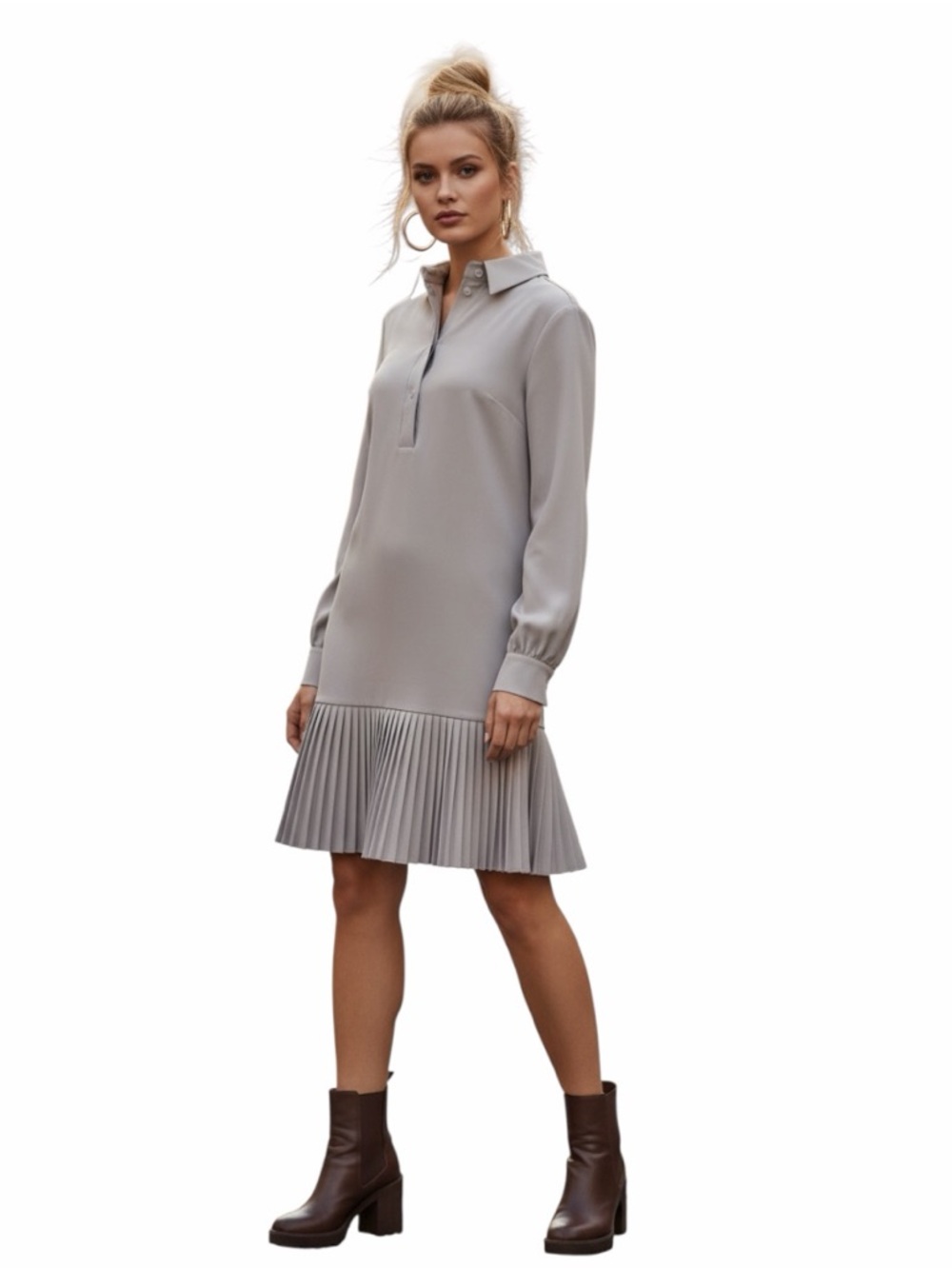 Vintage Pleated Dress by Molegi